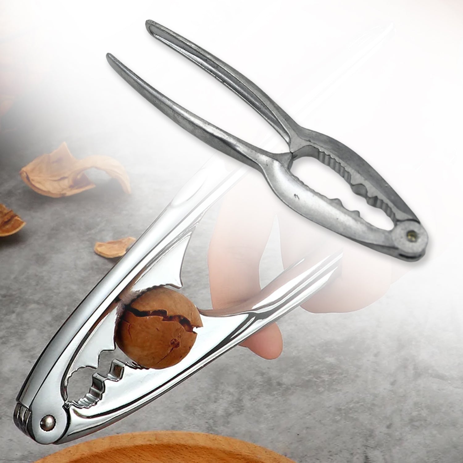 9357 Small Walnut Cracker Luxury Die Cast Stainless Alloy Nut Cutter Walnut Clamp Plier Portable Smart Walnut Akhrot Household Open Core Pliers For All Nuts 9357 Small Walnut Cracker Luxury Die Cast Stainless Alloy Nut Cutter Walnut Clamp Plier Portable Smart Walnut Akhrot Household Open Core Pliers For All Nuts